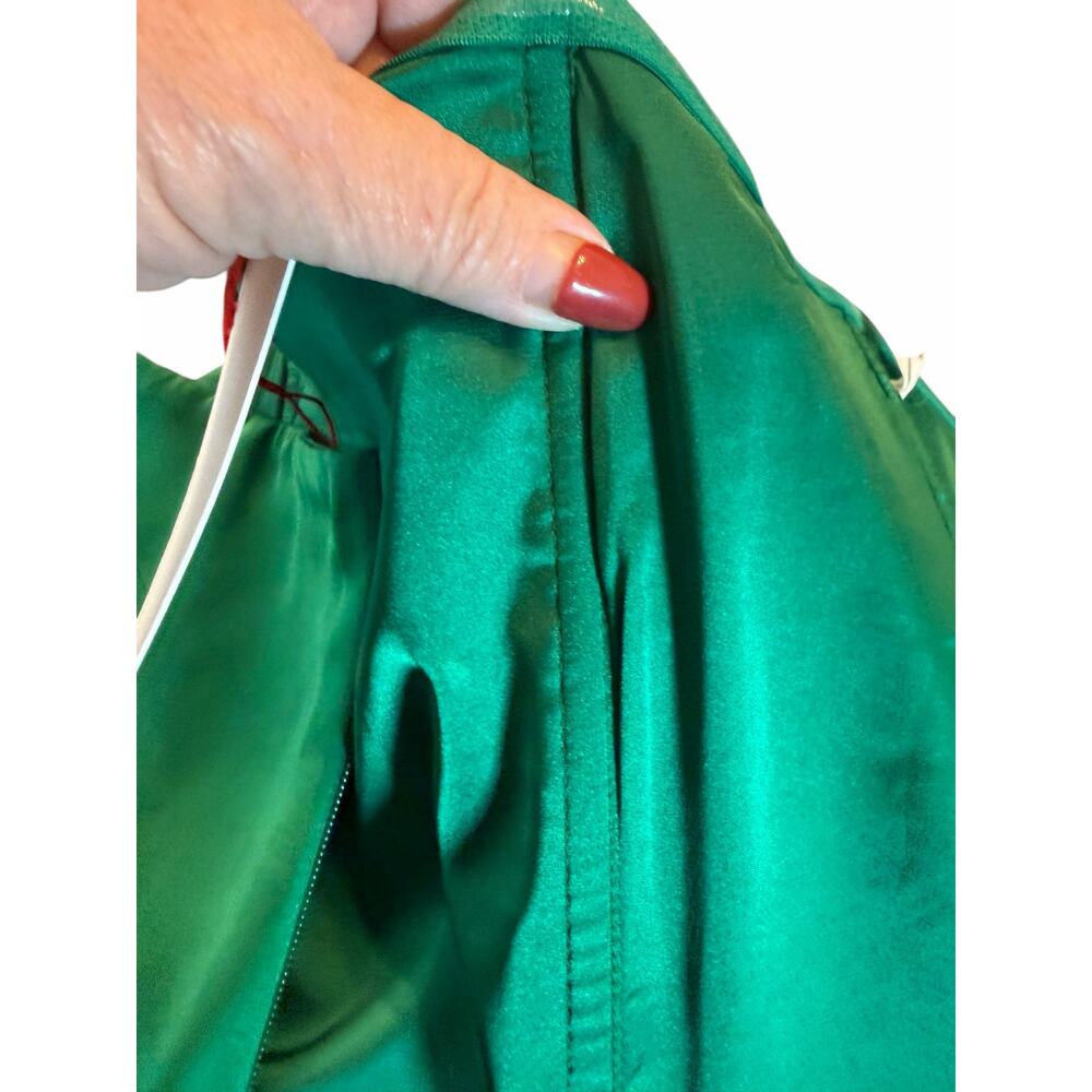 NWT Perrin Emerald Green Feather Miss Circle New York Gown - Size M - Picture 15 of 15